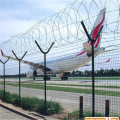 4.5mm/5mm Y shaped airport fence with razor barbed wire