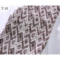 Colorful Diamond Pattern 100% Polyester Jacquard Sofa Fabric