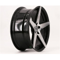 17" 18" 5 Spokes concave rim black machined