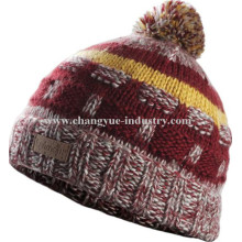 New fashion bobble knit beanie hat patterns