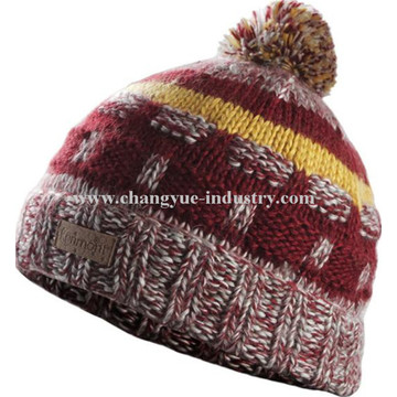 New fashion bobble knit beanie hat patterns