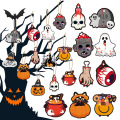 Halloween -Szenen -Layout -Requisiten