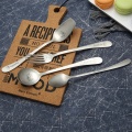 Matte polish children cutlery spoon and fork set