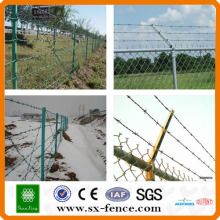 ISO,SGS,BV Galvanized barbed wire fence