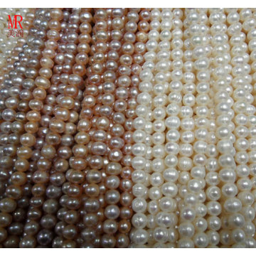 8-9mm Natural Round Fresh Water Pearls