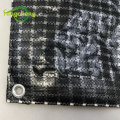 Black transparent grid tarpaulin 150g uv treated