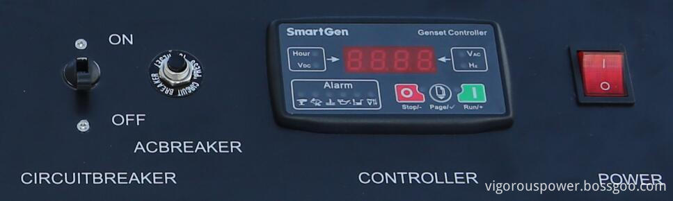 Control Panel of 4KW Portable Inverter LPG Generator