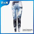 Nouvelle coutume imprimée legging spandex serré sublimation