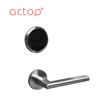 stainless steel Electronic Smart Hotel Door Handle Lock