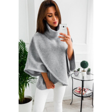 Outwear Capes Turtleneck Poncho para mujeres