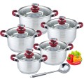 Fashional 9pcs casserole with silicone