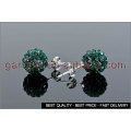 shamballa beads stud earring