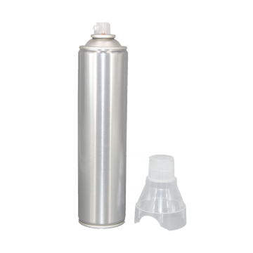 Empty can for portable oxygen canister with mask