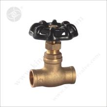 Valve d&#39;arrêt de laiton noir manuel ks-5120