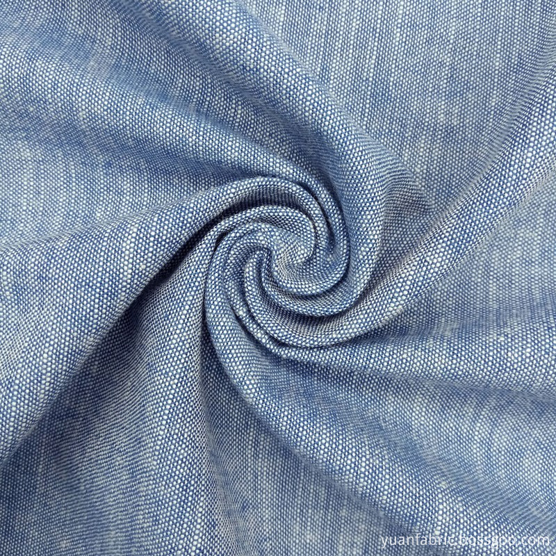 182yarn Dyed Woven Indigo Slub Dress Shirt Fabric