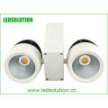 Double Heads 50W Dimmable COB LED Track Light for Commercial