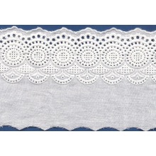 Bordure dentelle/lace spandex nylon brodé populaire pour robe de mariée dentelle