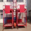 Ss100/100 1ton Double Cage Construction Material Hoist