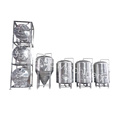 Jacke Bier konischer Fermentationsschifftank