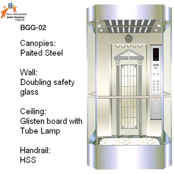 Стекло Пассажирский Лифт Достопримечательности Лифт