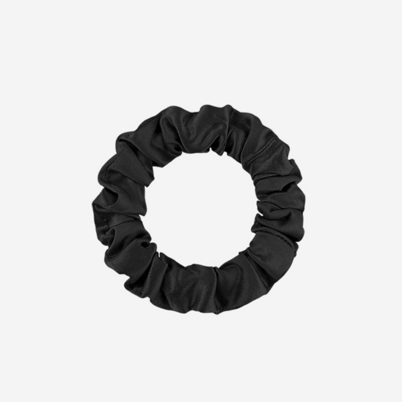 Black Silk Scrunchy 