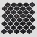 Black Gold Powder Pattern Bar Glass Mosaic Tile