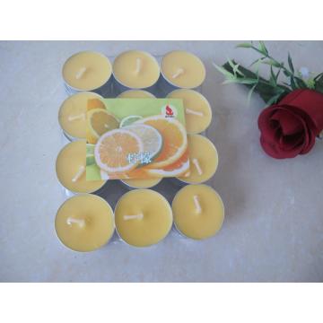 Lemon Yellow Scented Tealight Candle