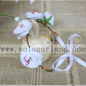 New fashion Lady Girl's simple cheap flower head band Wedding garland