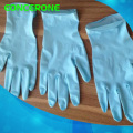 Guantes de nitrilo de alta calidad para el examen de color azul