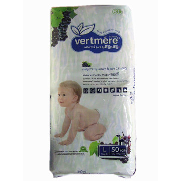 High Quality Baby Diaper with Elastic Waist.