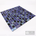 Glass mosaic tiles with composite color patterns