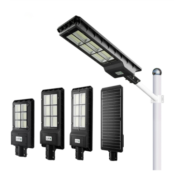 Solar LED inteligente impermeable ip65 al aire libre 100w 150W 200w 300w Sensor de radar integrado todo en uno farola solar led
