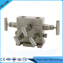 Best-selling SS high Pressure valve with gauge and five-valve manifolds in china