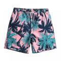 Four-way stretch printed beach pants for men