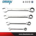 Chrome Plated 72 Tooth Double Ring Ratchet Wrench