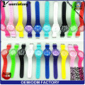 Yxl-348 2016 nueva moda Genevn Ice reloj de silicona reloj de cuarzo analógico Vogue candy bandera de color