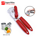 Durable Stainless Steel Can Opener with Plastic Grip