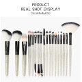 18 Piece Crystal Handle Makeup Brushes Set