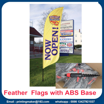 Promotion Feather Flags Custom With  Kits