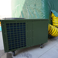 Ar condicionado de barraca militar com sistema de aquecimento