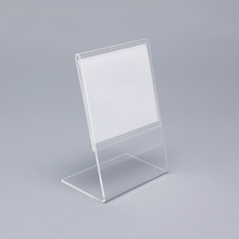 Clear Small Lucite Standing Sign Holder