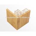 Retail Store Or Office Stationery Display Counter Top Acrylic Wooden Pencil Or Pen Ball Display Holder