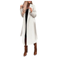 Women's Faux Wool Coat Blouse Thin Coats Trench