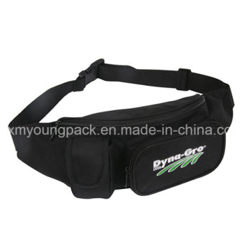 Bolso ajustable negro ajustable de la cintura del deporte