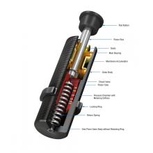 Custom automotive CNC shock absorber piston rod fitting