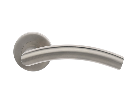 Stainless Steel Door Lever Handle on Roses