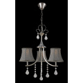 Hot Fabric Shade Crystal Chandelier Light for Living Room