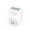 Travel Charger With Four USB Ports LED Lamp