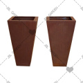 Corten Steel Square Series Metall Blume Pflanzer