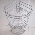 Stainless steel 2 layers storage metal wire rack  Wall Mounted Bathroom Kitchen Storage Shower Corner Shelf